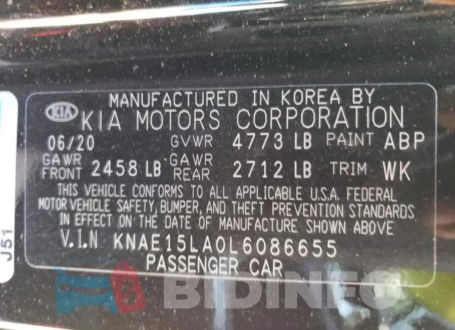 KNAE15LA0L6086655 Photo# 10