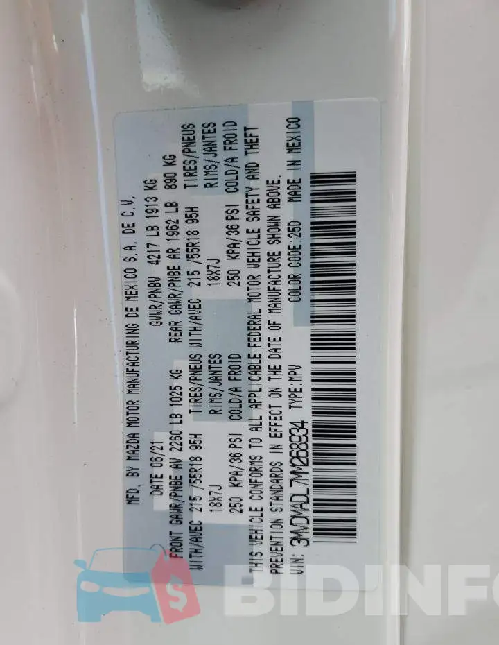 3MVDMADL7MM268934 Photo# 10