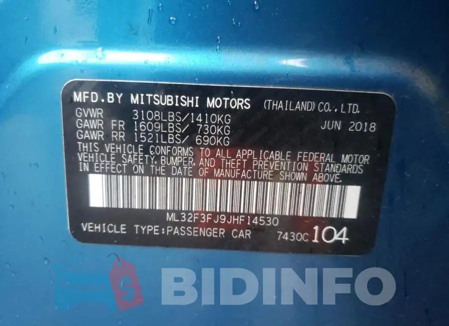 ML32F3FJ9JHF14530 Photo# 12