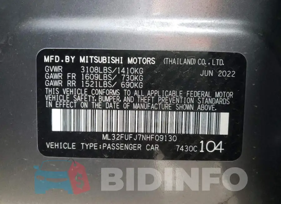 ML32FUFJ7NHF09130 Photo# 12
