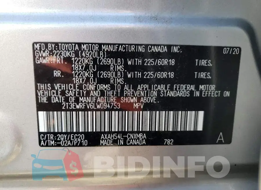 2T3EWRFV6LW094753 Photo# 12