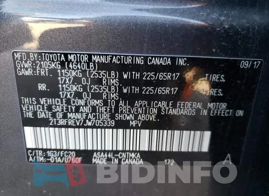 2T3RFREV7JW705339 Photo# 10