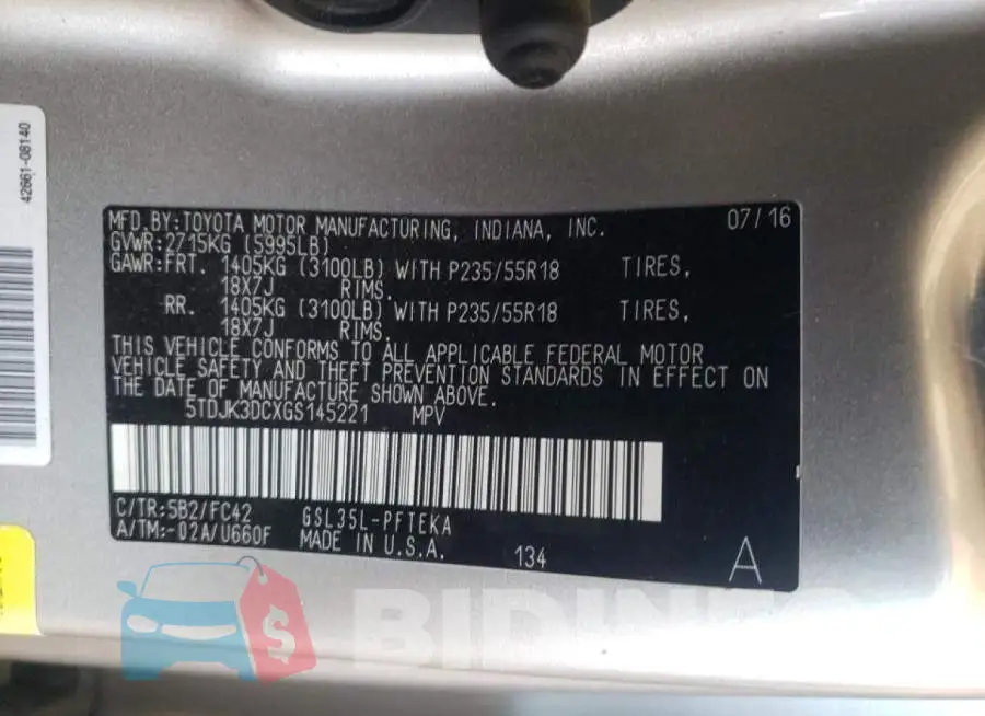 5TDJK3DCXGS145221 Photo# 10