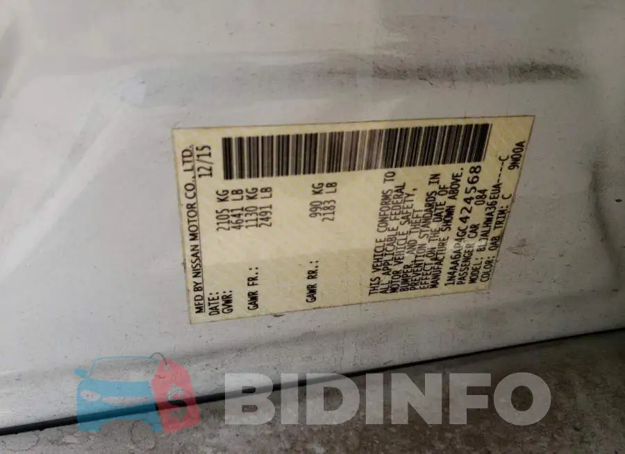 1N4AA6AP4GC424568 Photo# 10