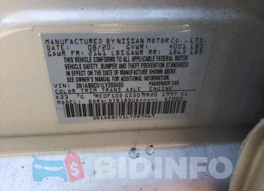 3N1AB8CV1LY289469 Photo# 10