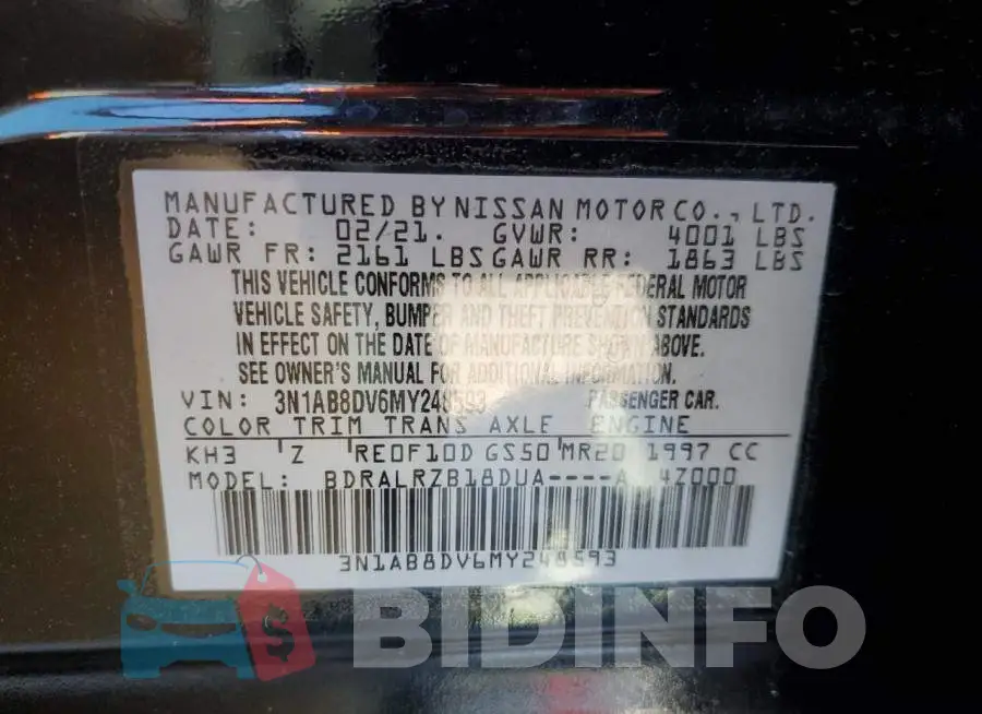 3N1AB8DV6MY248593 Photo# 12