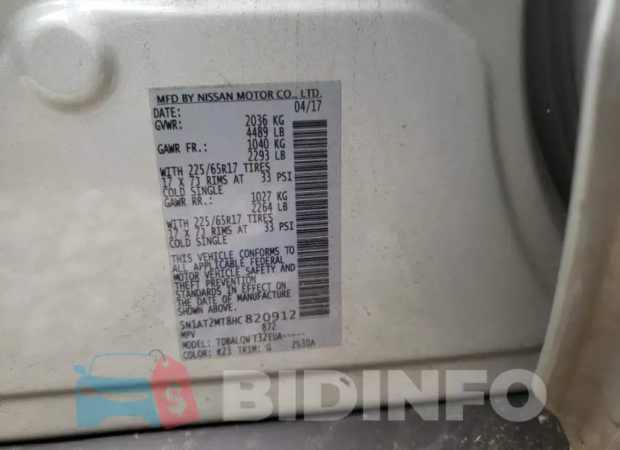 5N1AT2MT8HC820912 Photo# 10