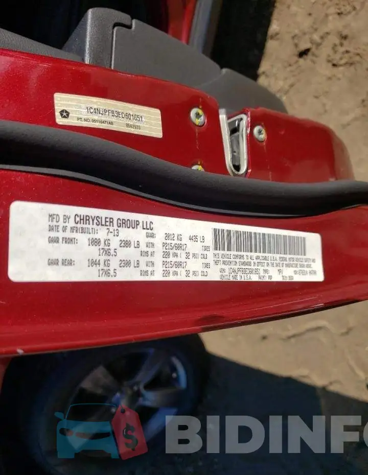 1C4NJPFB3ED601651 Photo# 12