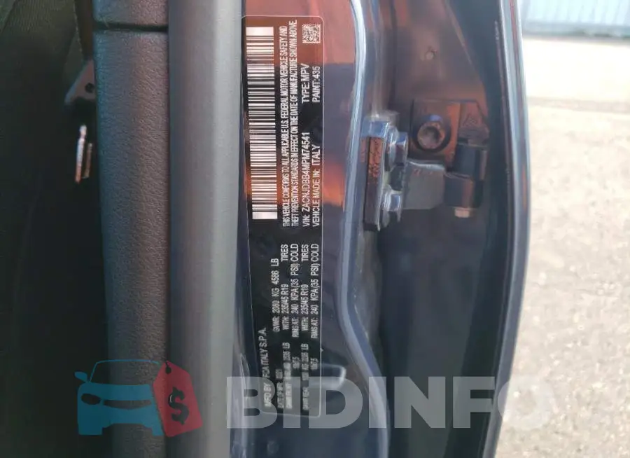 ZACNJDBB4MPM74541 Photo# 10