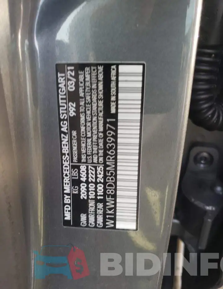 W1KWF8DB5MR639971 Photo# 10