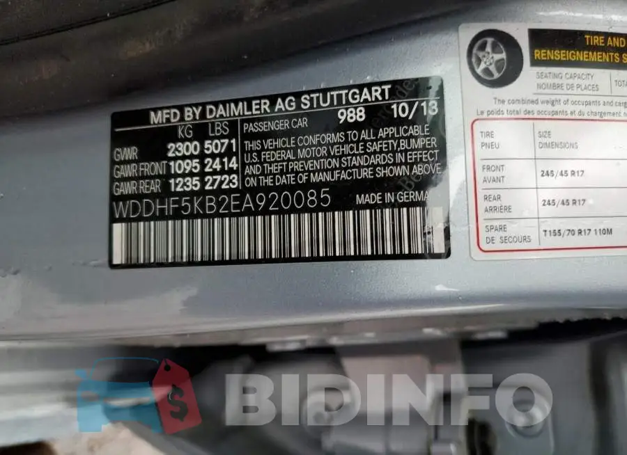 WDDHF5KB2EA920085 Photo# 10