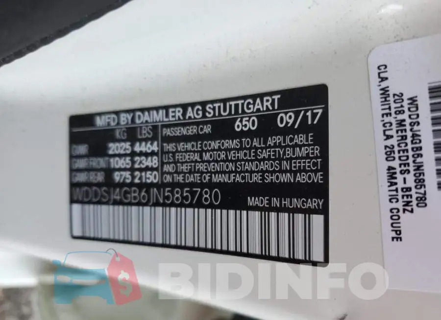 WDDSJ4GB6JN585780 Photo# 13