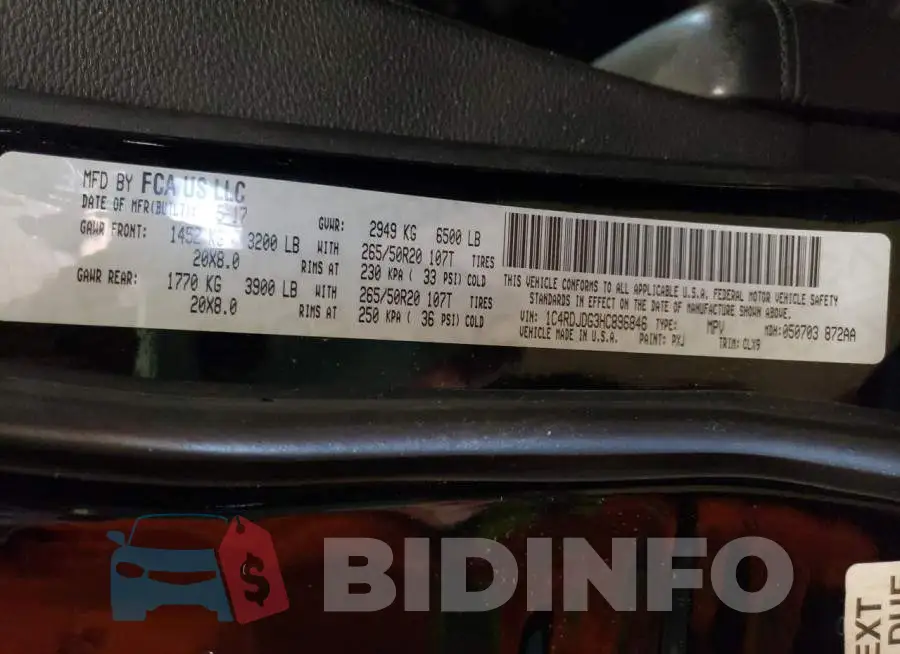 1C4RDJDG3HC896846 Photo# 10