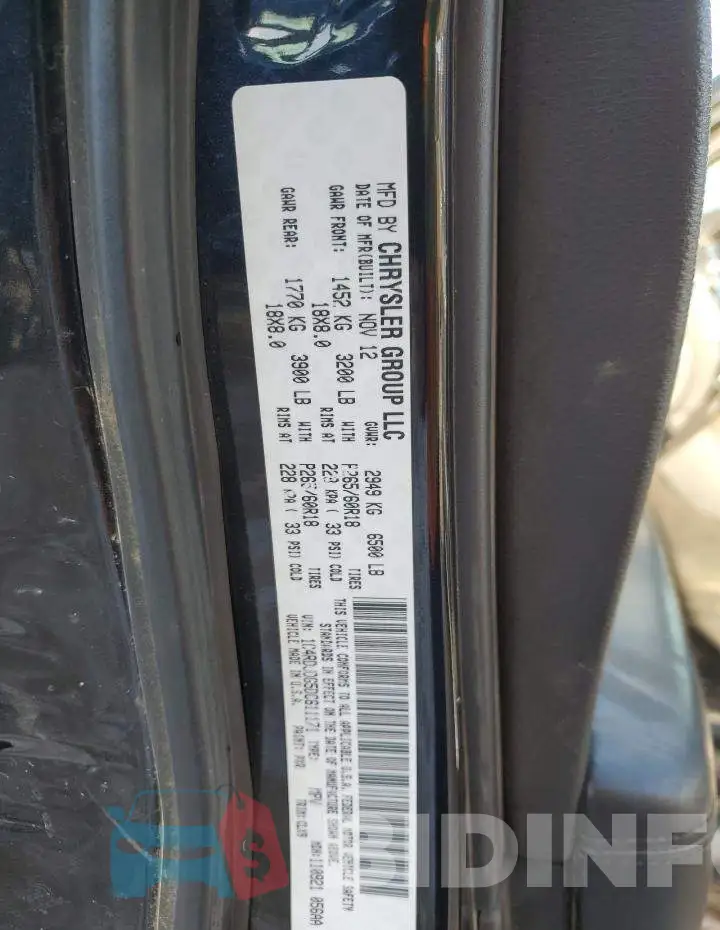 1C4RDJDG5DC611171 Photo# 13