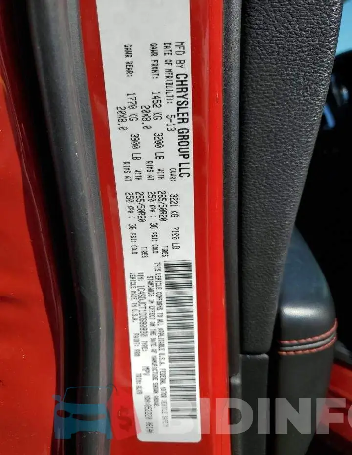 1C4SDJCT1DC680830 Photo# 13