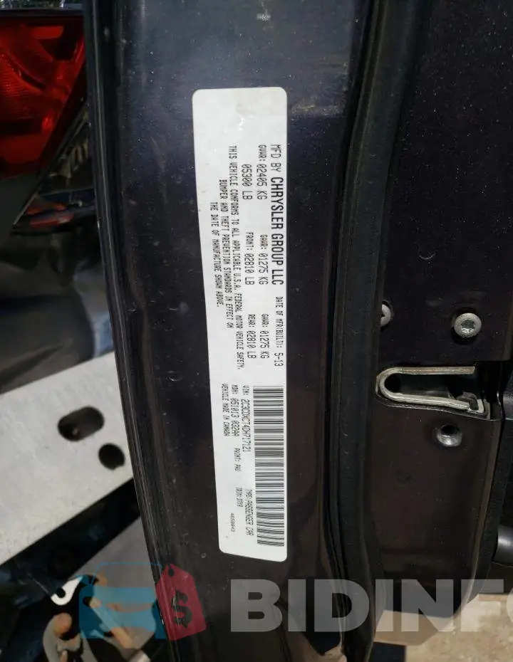 2C3CDXCT4DH717121 Photo# 10