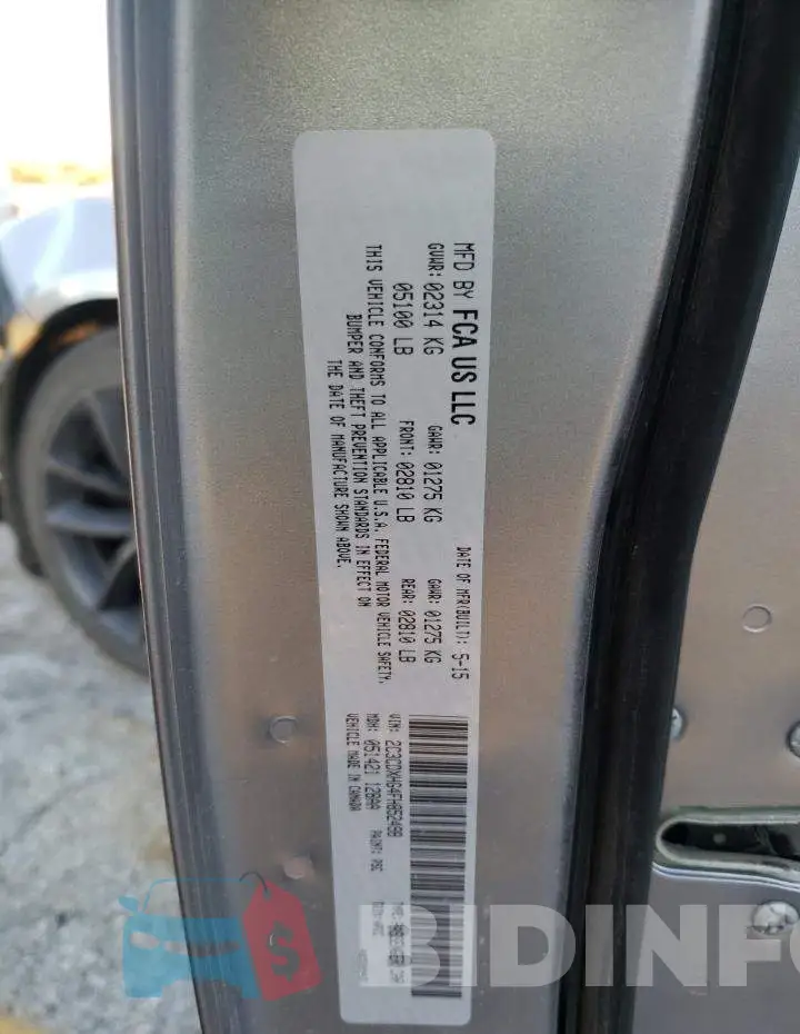 2C3CDXHG4FH852498 Photo# 12