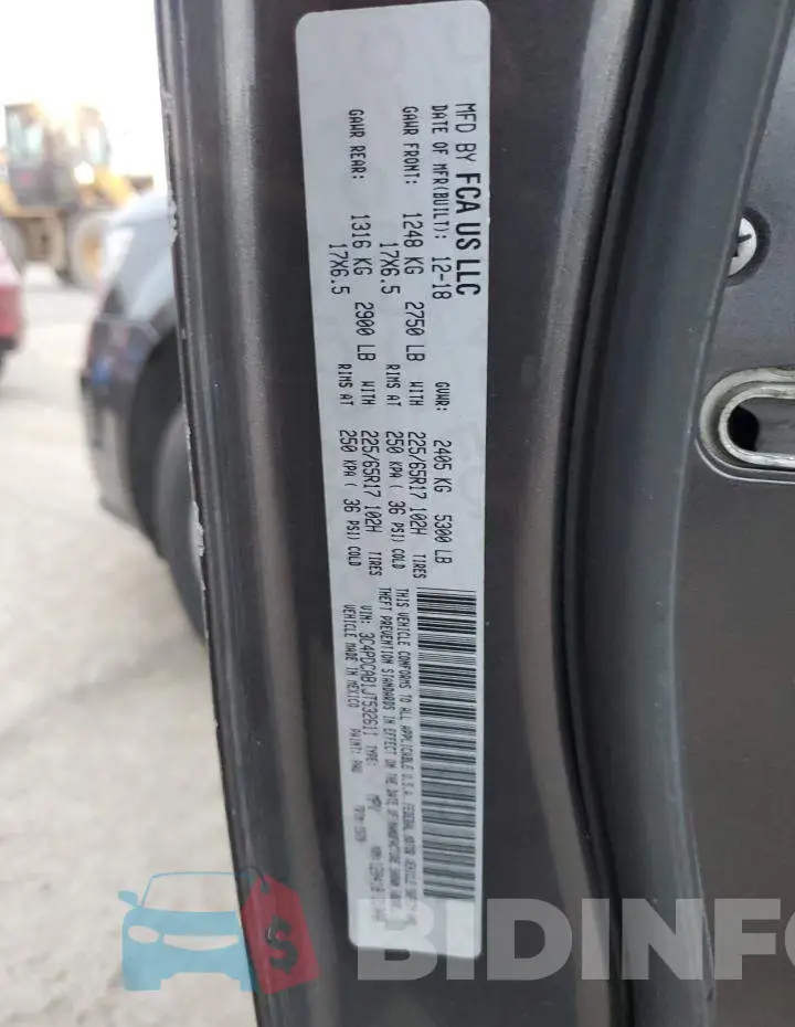 3C4PDCAB1JT532611 Photo# 13
