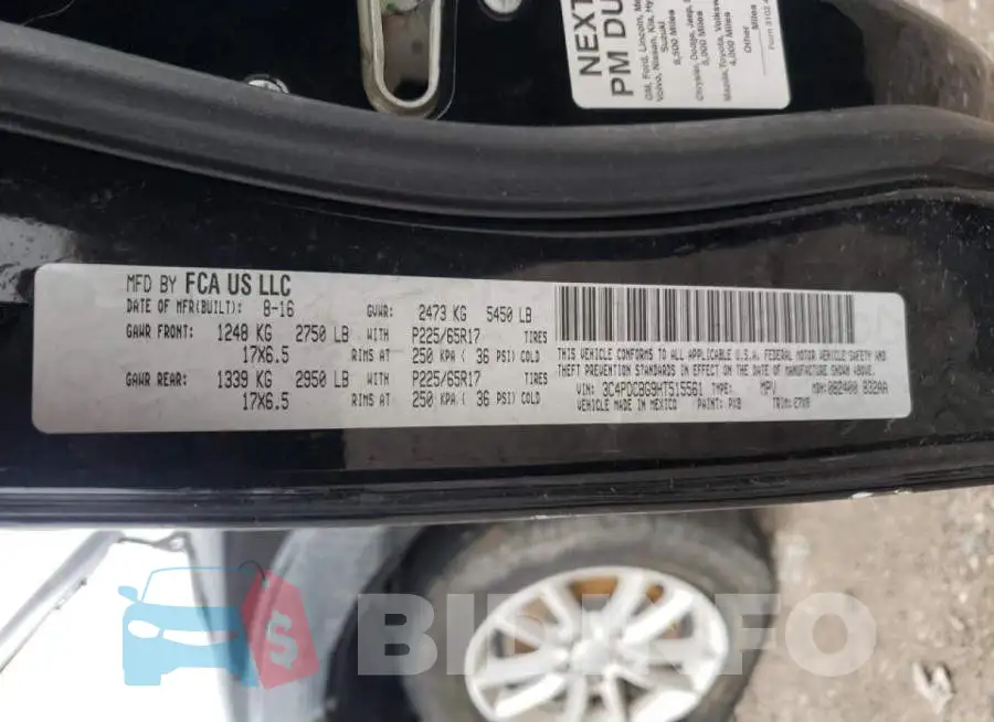 3C4PDCBG9HT515561 Photo# 13