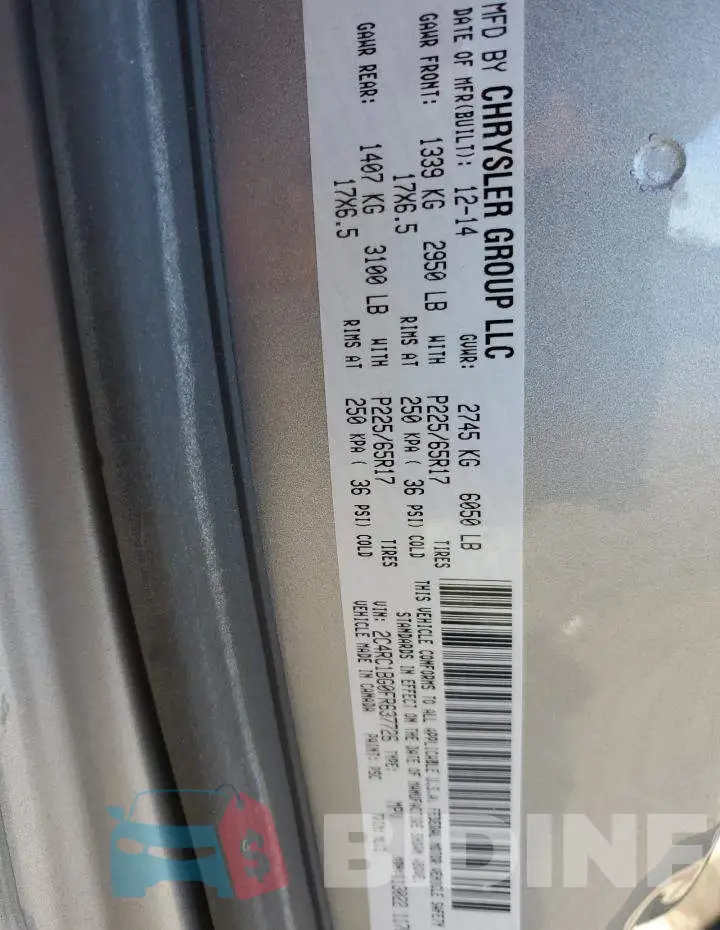 2C4RC1BG0FR637726 Photo# 14