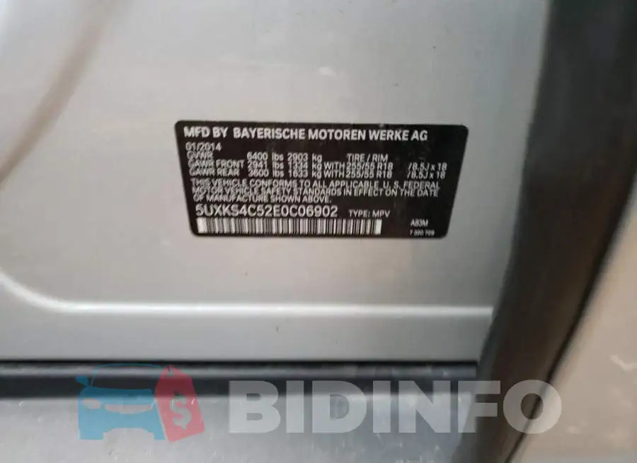 5UXKS4C52E0C06902 Photo# 13