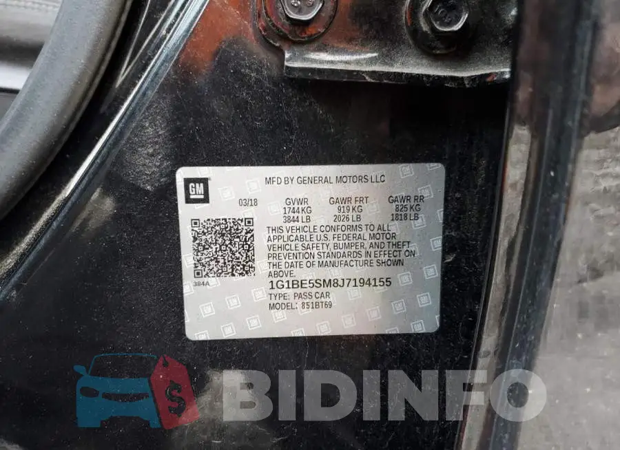 1G1BE5SM8J7194155 Photo# 12