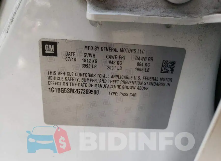 1G1BG5SM2G7309500 Photo# 12