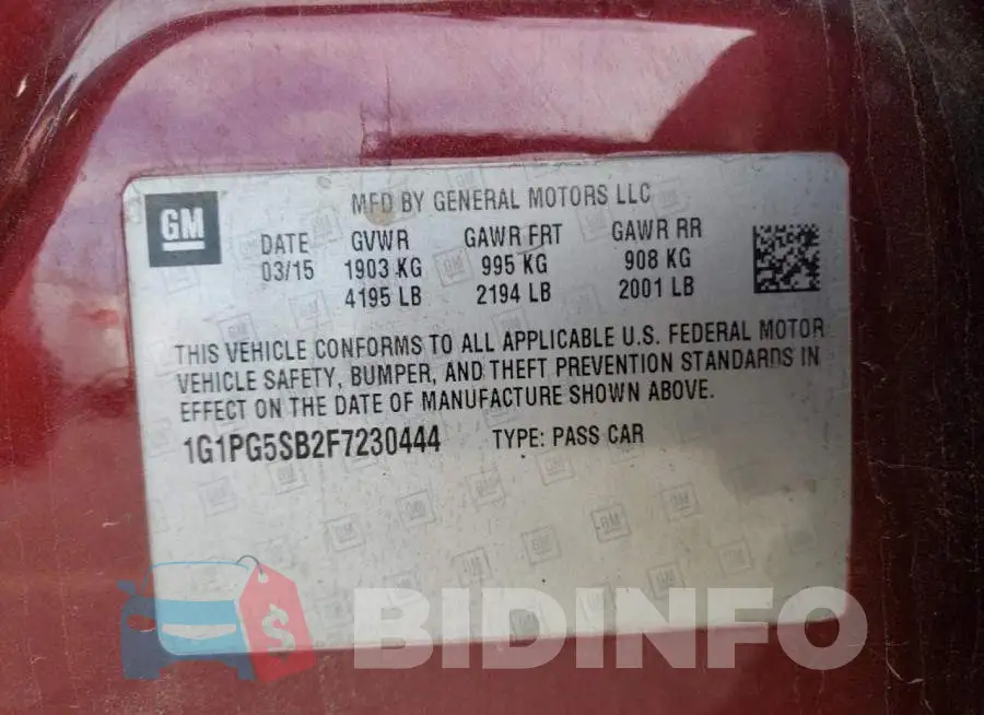 1G1PG5SB2F7230444 Photo# 10