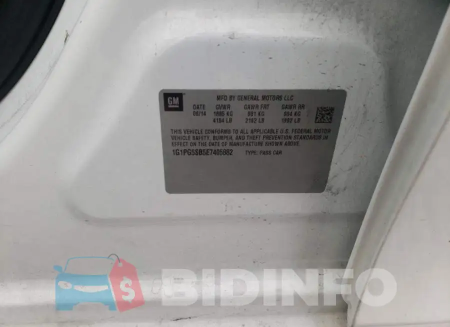 1G1PG5SB5E7405882 Photo# 10