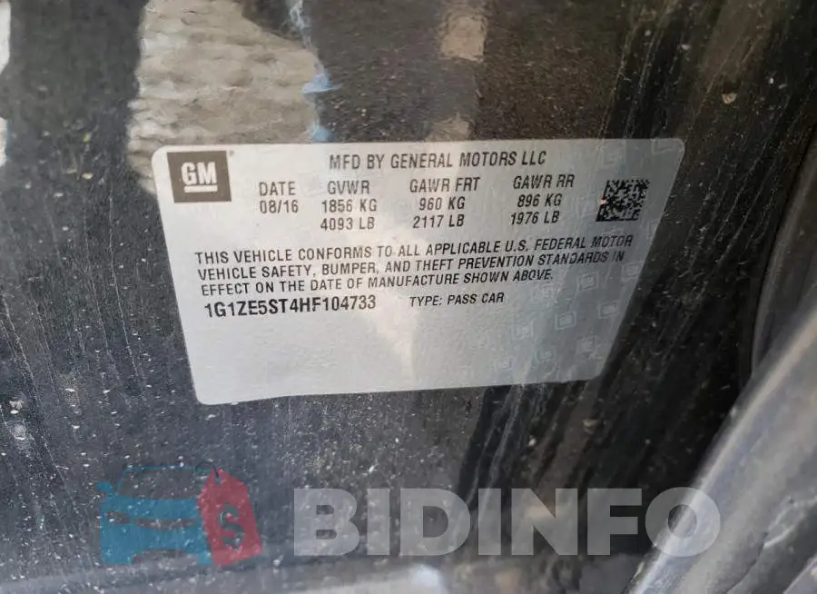 1G1ZE5ST4HF104733 Photo# 10