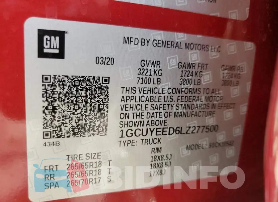 1GCUYEED6LZ277500 Photo# 10