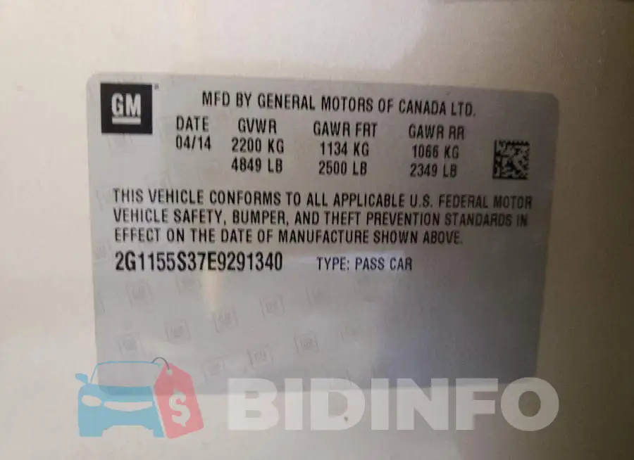2G1155S37E9291340 Photo# 10