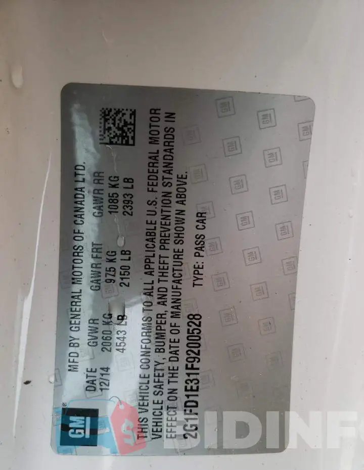 2G1FD1E31F9200528 Photo# 10