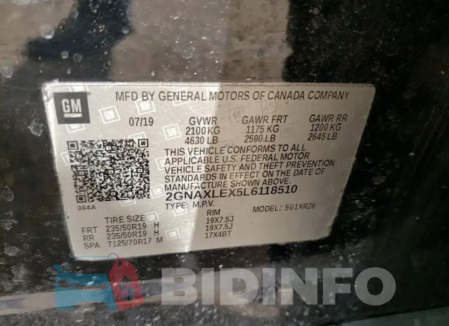 2GNAXLEX5L6118510 Photo# 10