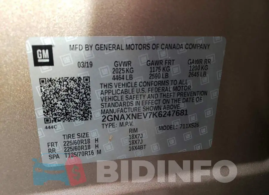 2GNAXNEV7K6247681 Photo# 10