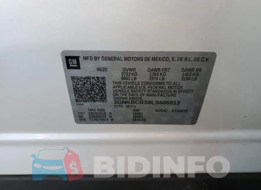 3GNKBCRS8LS686513 Photo# 12