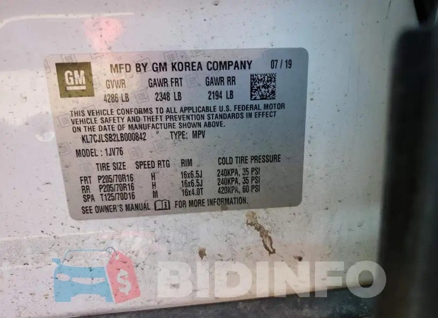 KL7CJLSB2LB000842 Photo# 10