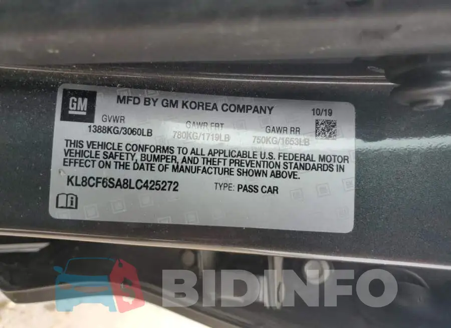 KL8CF6SA8LC425272 Photo# 12