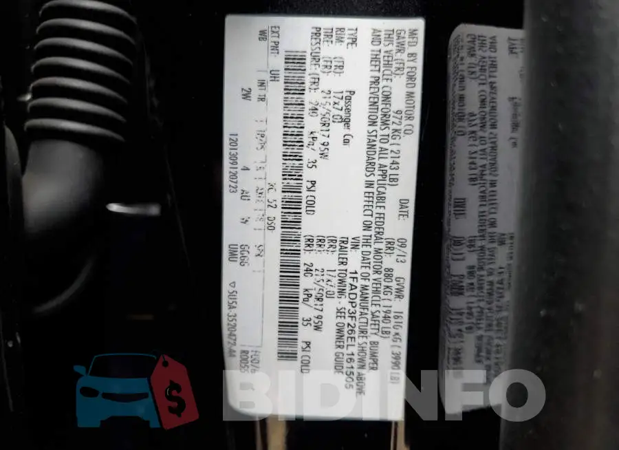1FADP3F26EL161505 Photo# 12