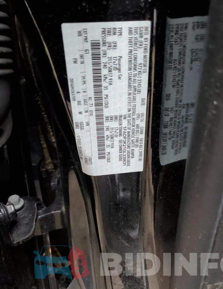 1FADP3K21GL330631 Photo# 12