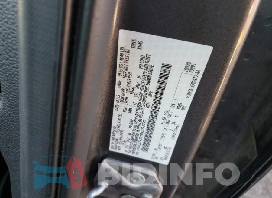 1FMCU9J91DUD77773 Photo# 13