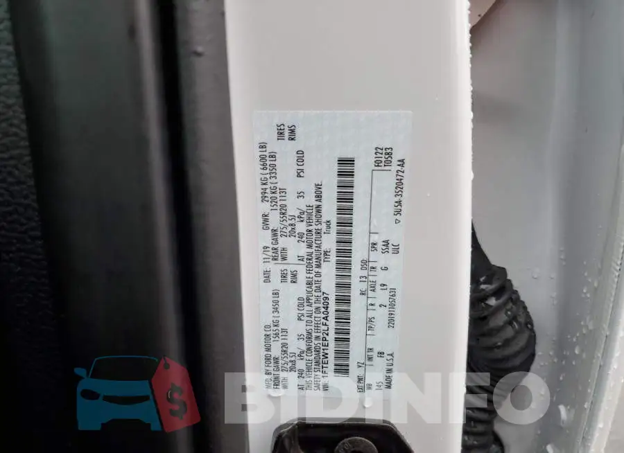 1FTEW1EP2LFA04097 Photo# 12