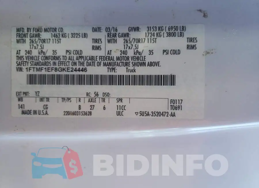 1FTMF1EF8GKE24446 Photo# 12