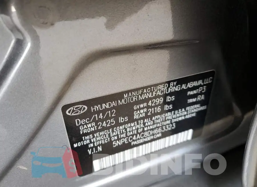 5NPEC4AC8DH663323 Photo# 10