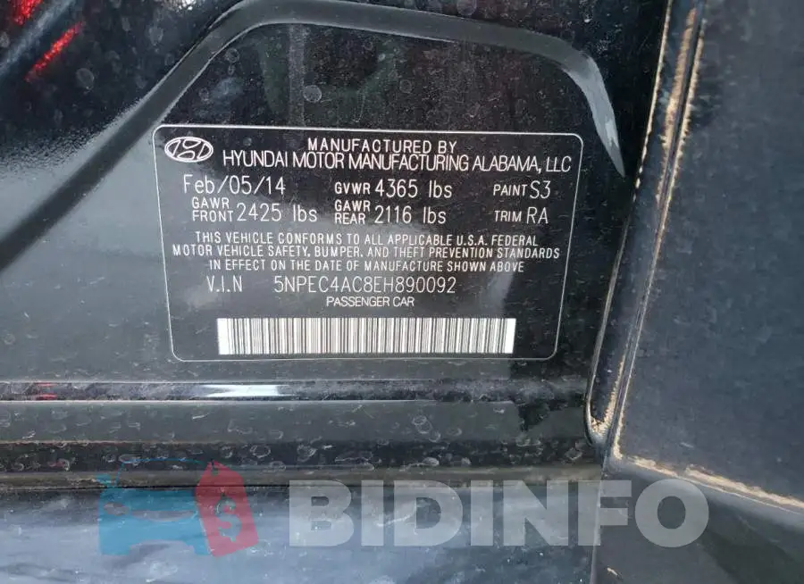 5NPEC4AC8EH890092 Photo# 13