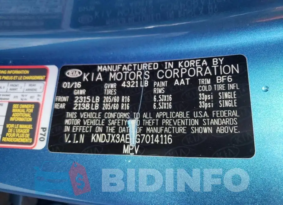 KNDJX3AE3G7014116 Photo# 10