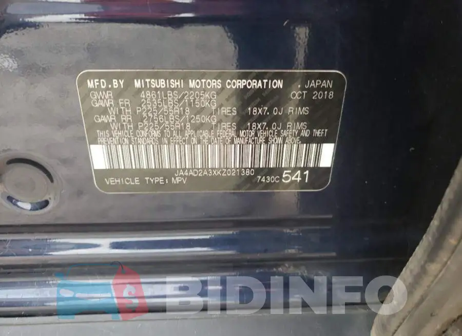 JA4AD2A3XKZ021380 Photo# 13