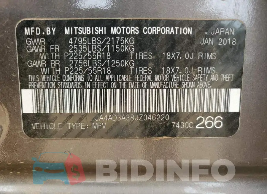 JA4AD3A38JZ046220 Photo# 10