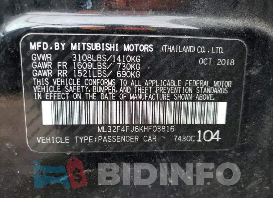 ML32F4FJ6KHF03816 Photo# 10