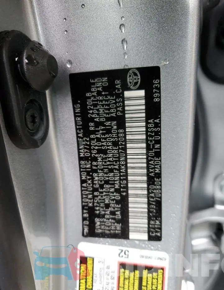 4T1G11AK8NU712088 Photo# 12